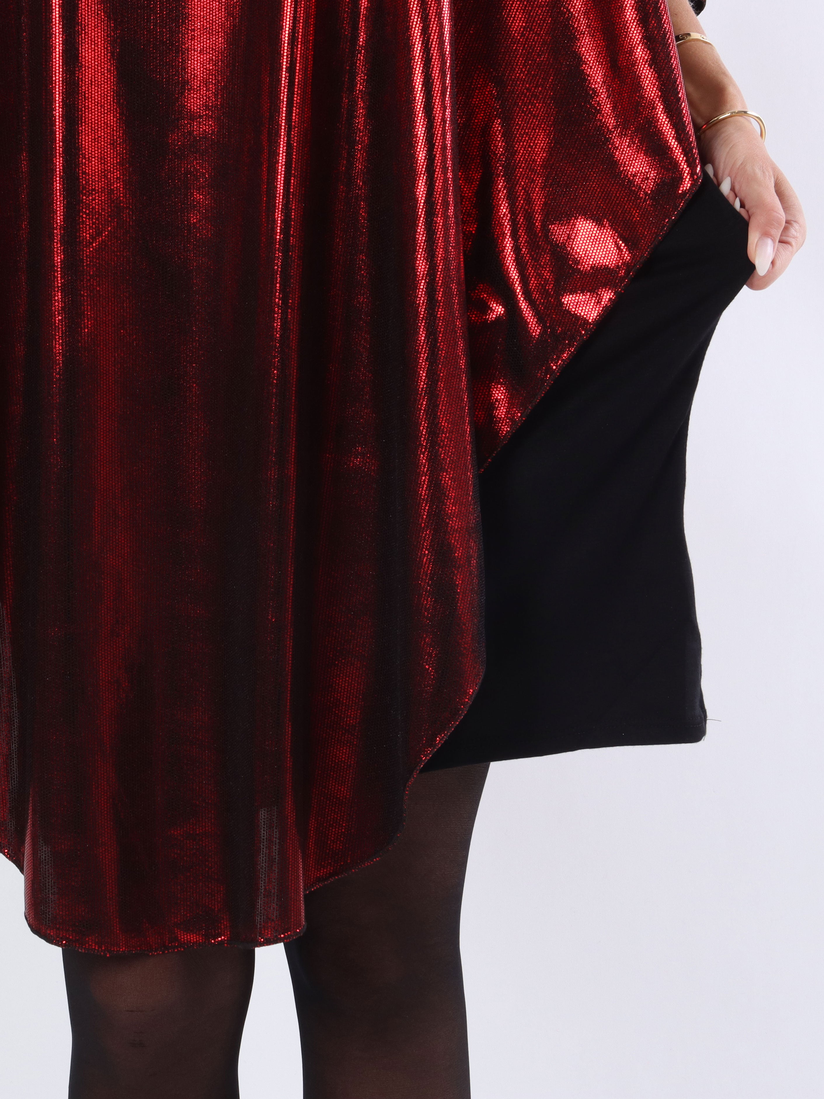 Kenya Party - Smuk plus size tunikakjole i shiny stof